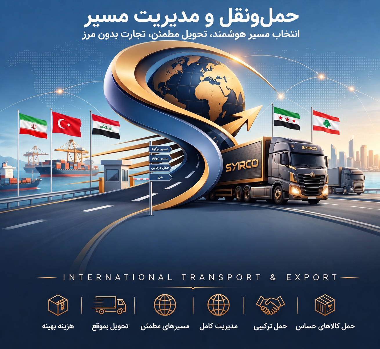مدیریت حملونقل بینالمللی و انتخاب مسیر SYIRCO